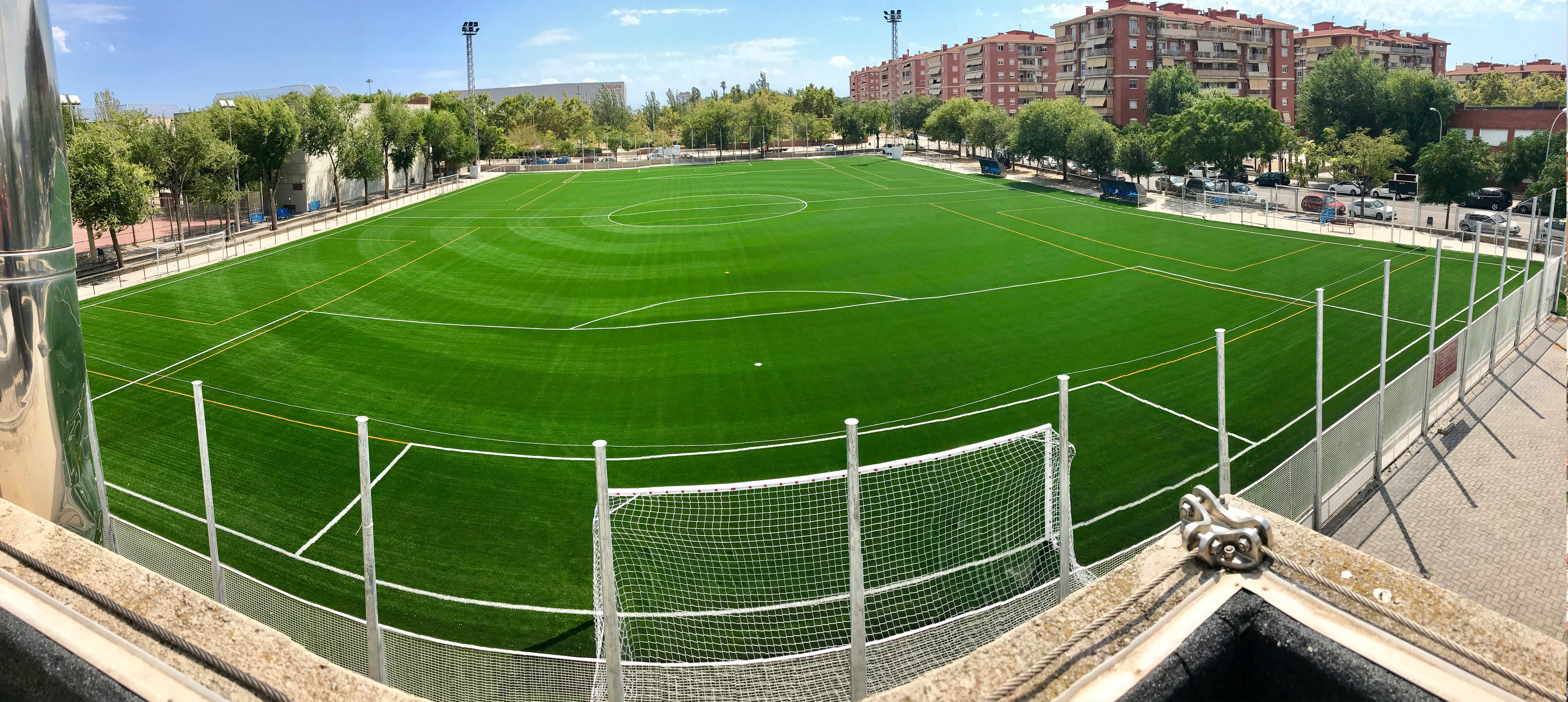 Camp de Fútbol en el C.E.M. Estruch, El Prat de Llobregat, Barcelona Image