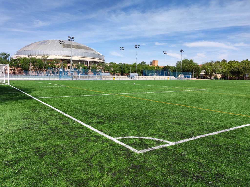 2 campos de fútbol 11 del polideportivo Julián Montero de Leganés, Madrid