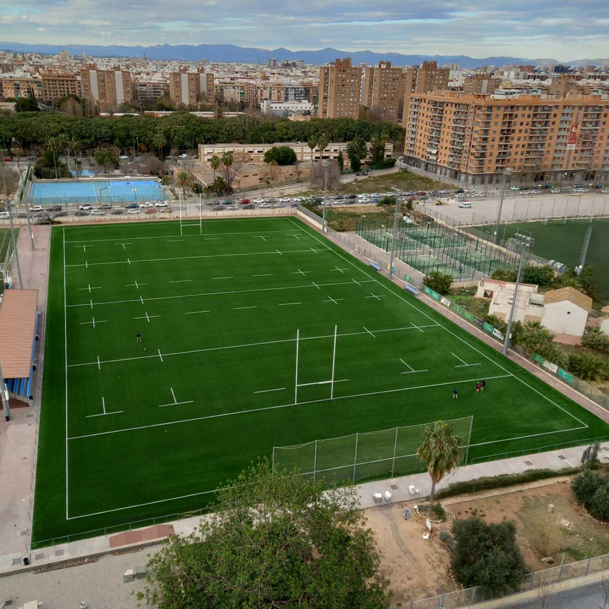 Campo de Rugby Jorge Diego (Pantera). Polideportivo Quatre Carreres. Valencia Image