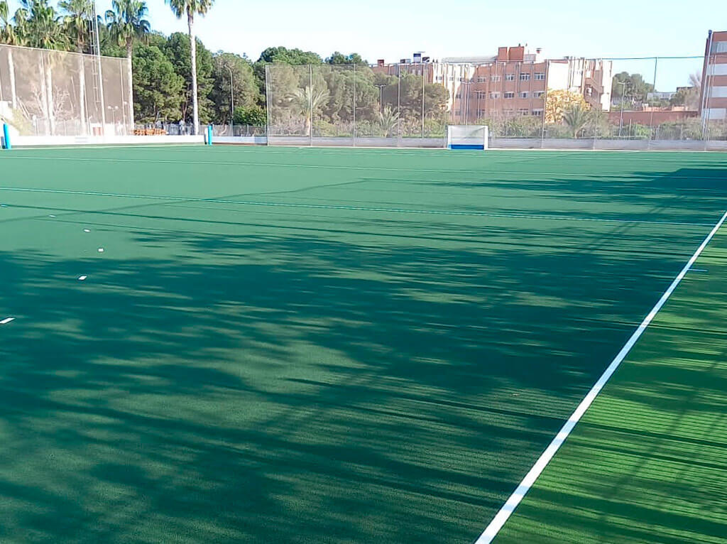 Obras de Campo de Hockey con césped artificial en Universidad de Alicante Image