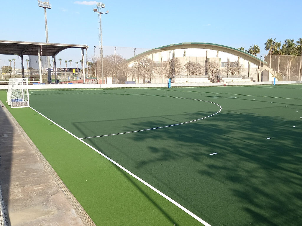 Obras de Campo de Hockey con césped artificial en Universidad de Alicante Image