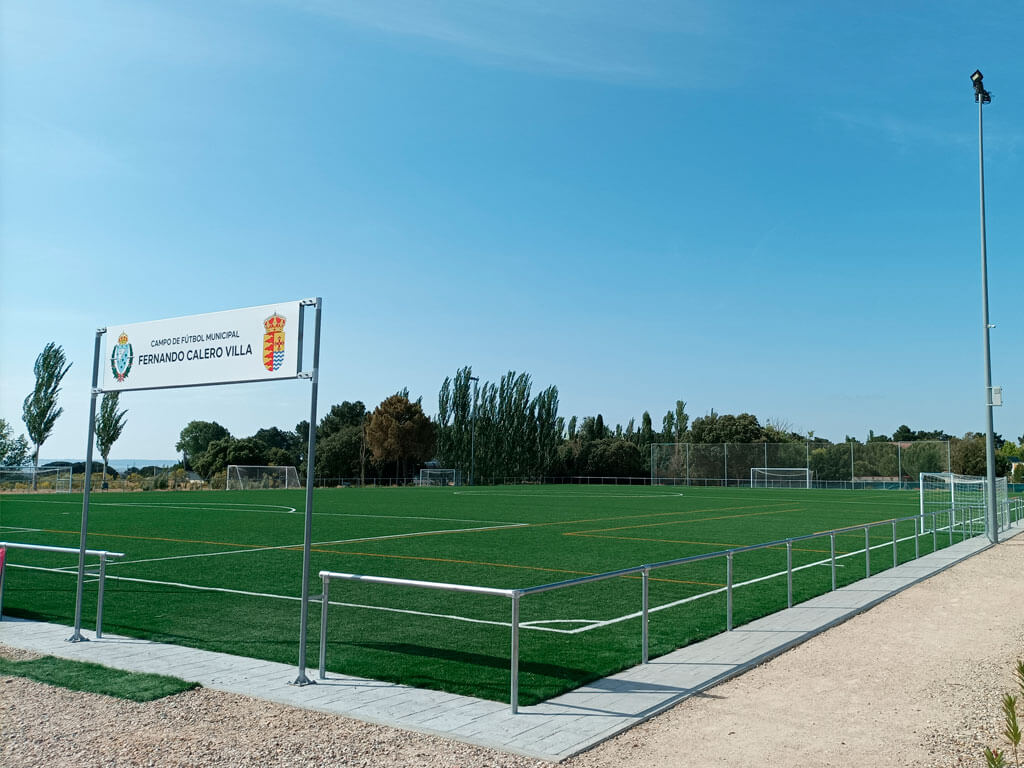 Construcción del campo de Fútbol Municipal de Boecillo  en Valladolid