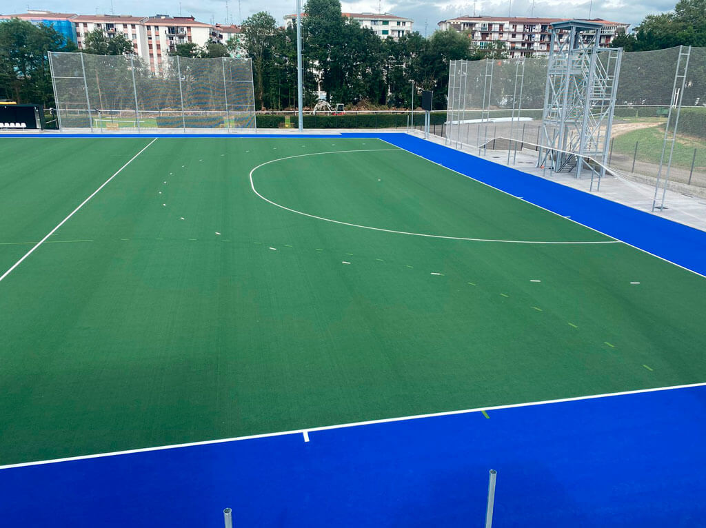 Césped sintético en el nuevo Campo de Hockey de la Real Sociedad en San Sebastián – (Guipúzcoa) Image