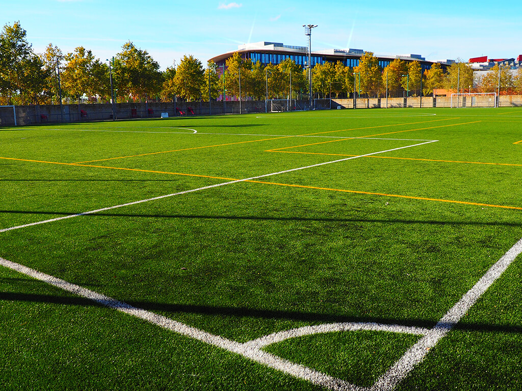 CMF RANILLAS. Campo de fútbol para el ayuntamiento de Zaragoza con tecnología de DOBLE TUFTADO