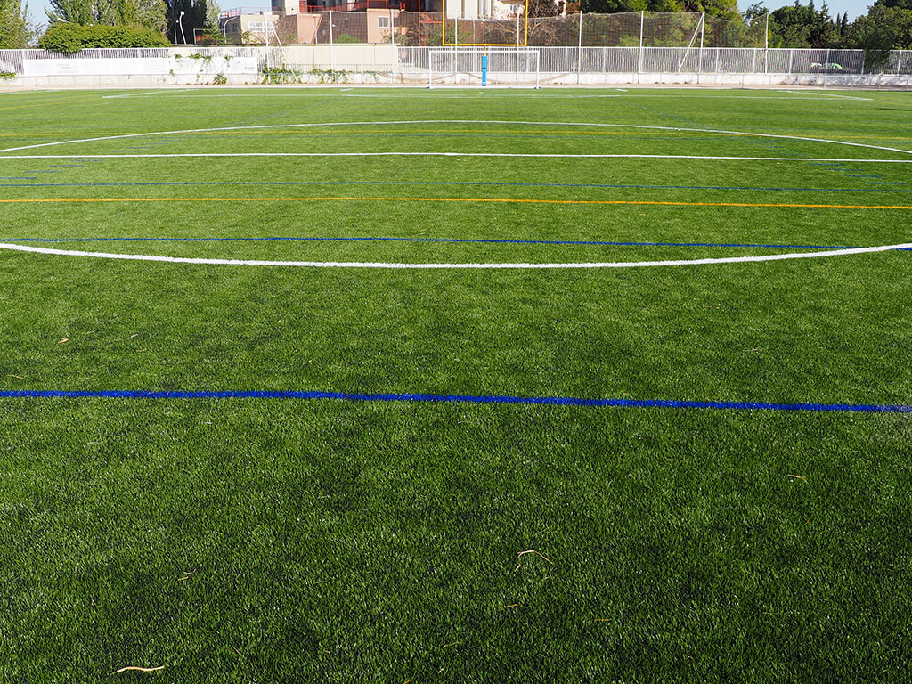 CMF SANTA ENGRACIA. Campo de fútbol para el ayuntamiento de Zaragoza con tecnología de DOBLE TUFTADO Image