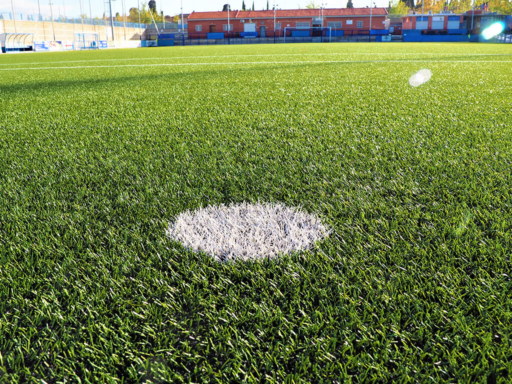 CMF TORRERO. Campo de fútbol para el ayuntamiento de Zaragoza con tecnología de DOBLE TUFTADO Image