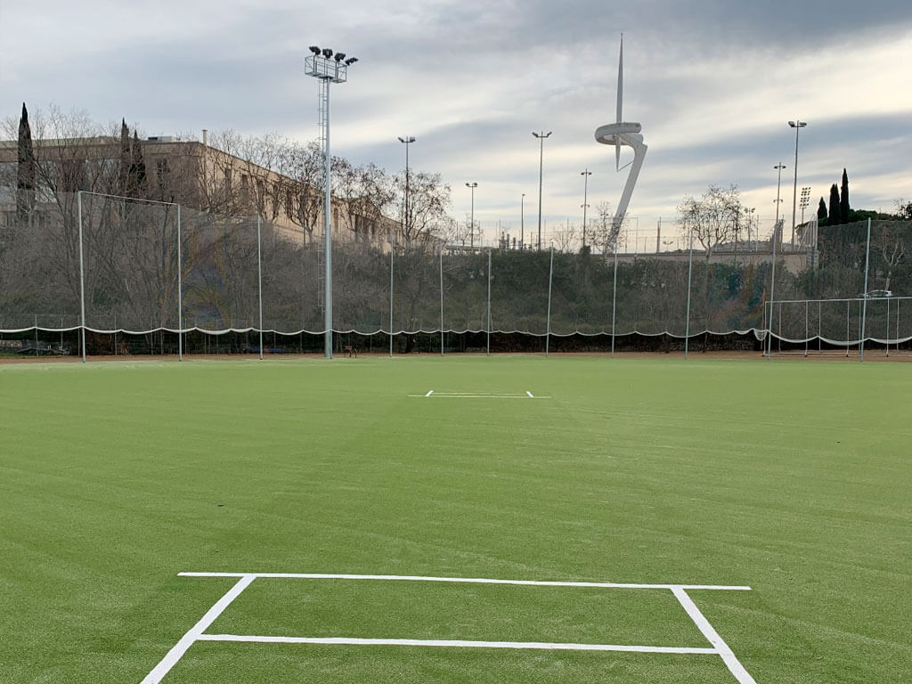 Campo de Crícket en el Anillo Olímpico de Montjuïc, Barcelona Image