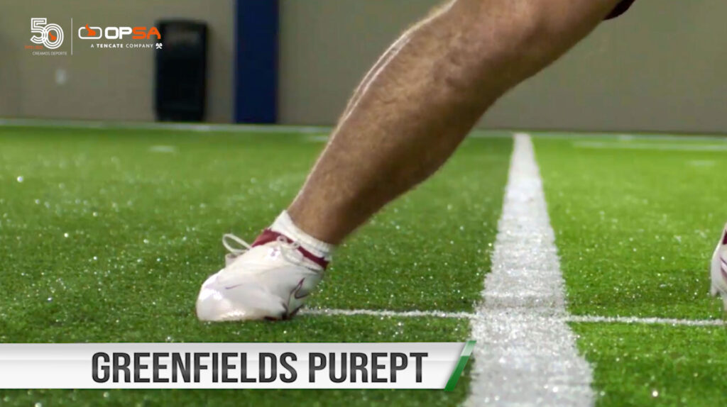 El césped Greenfields PurePt utiliza un diseño de última generación que proporciona una tracción constante y una mayor capacidad de respuesta que mejoran la agilidad, seguridad y la confianza del jugador.
Este vídeo de Colin Young muestra las ventajas del césped Greenfields PurePt frente a los sistemas de césped tradicionales.